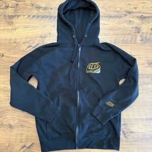 Troy Lee Designs Mens Small Black Full Zip Jacket Mountain Bike TLD MTB Race‎